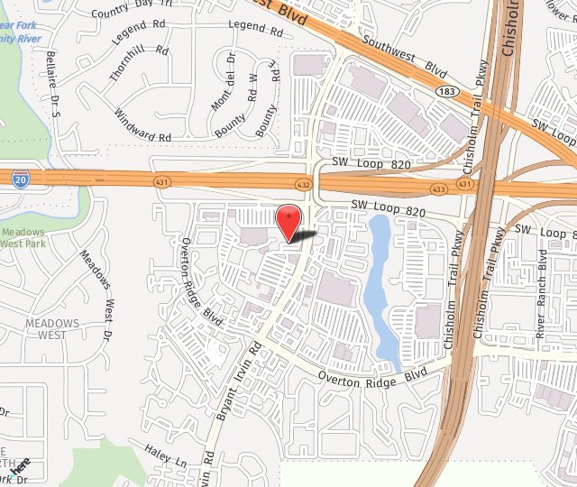 Location Map: 4608 Bryant Irvin Rd Fort Worth, TX 76132